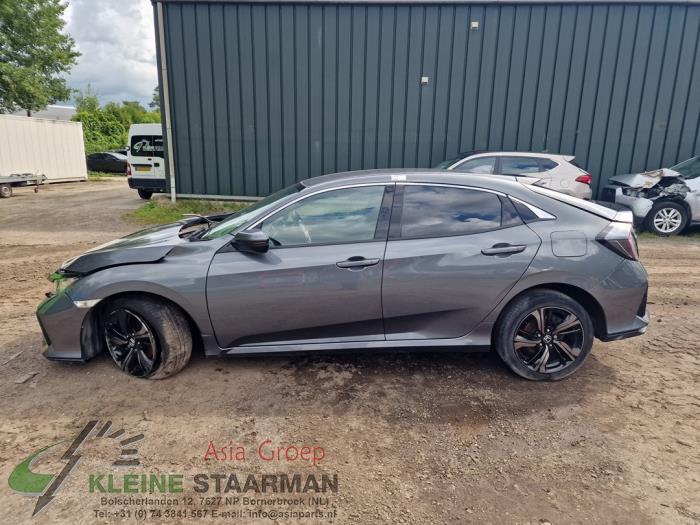 Honda Civic 1.0i VTEC Turbo 12V Sloopvoertuig (2017, Donker, Grijs)