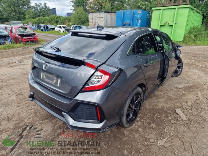 Honda Civic 1.0i VTEC Turbo 12V Sloopvoertuig (2017, Donker, Grijs)