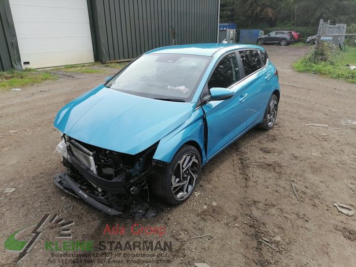 Hyundai i20 1.0 T-GDI 100 Mild Hybrid 48V 12V Sloopvoertuig (2022, Turquoise)