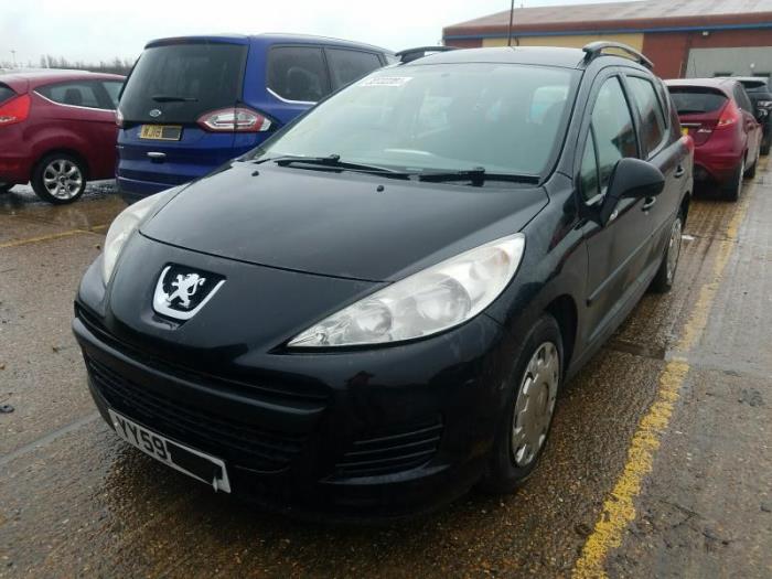 Peugeot 207 SW 1.4 16V Vti Sloopvoertuig (2009, Zwart)