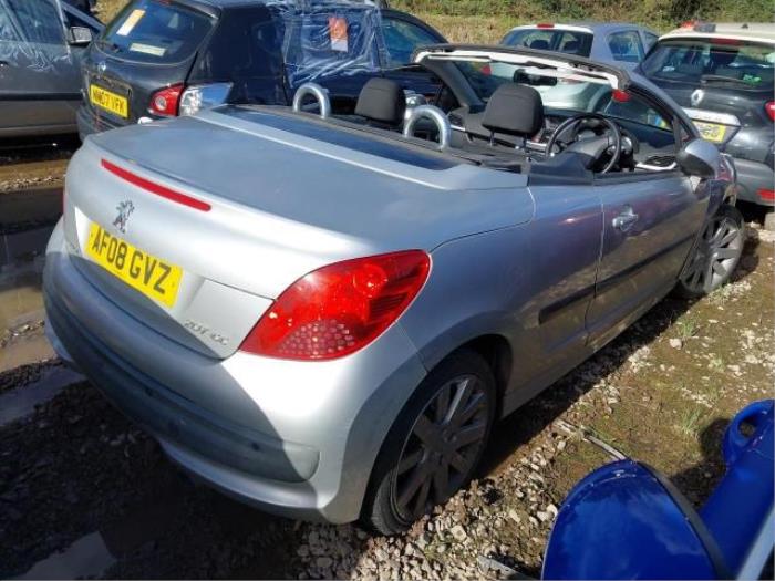 Peugeot 207 CC 1.6 16V Sloopvoertuig (2008, Zilvergrijs, Transparant, Moonmist, Aluminium)
