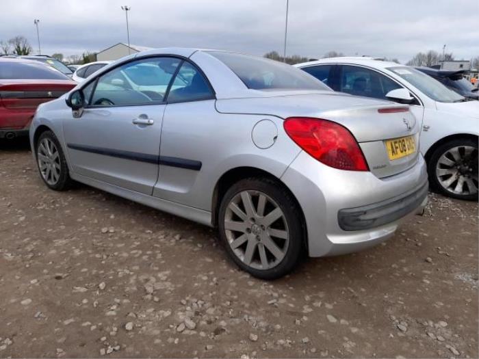 Peugeot 207 CC 1.6 16V Sloopvoertuig (2008, Zilvergrijs, Transparant, Moonmist, Aluminium)