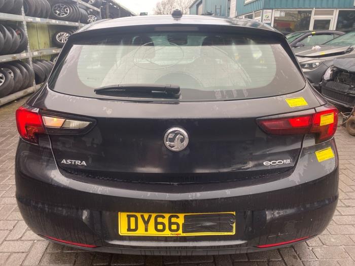 Opel Astra K 1.0 SIDI Turbo 12V Sloopvoertuig (2016, Zwart)