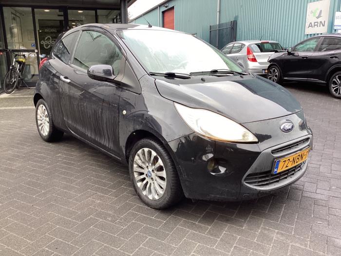 Ford Ka II 1.2 Schadevoertuig (2010, Zwart)