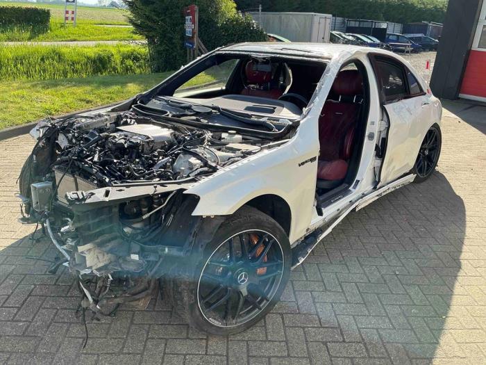 Mercedes S AMG 4.0 S-63 L AMG V8 Turbo 4-Matic+ Sloopvoertuig (2018, Wit)