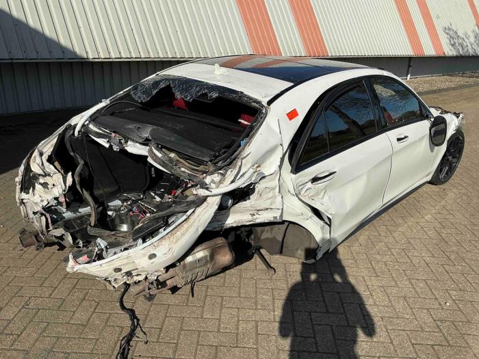 Mercedes S AMG 4.0 S-63 L AMG V8 Turbo 4-Matic+ Sloopvoertuig (2018, Wit)