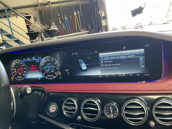 Mercedes S AMG 4.0 S-63 L AMG V8 Turbo 4-Matic+ Sloopvoertuig (2018, Wit)