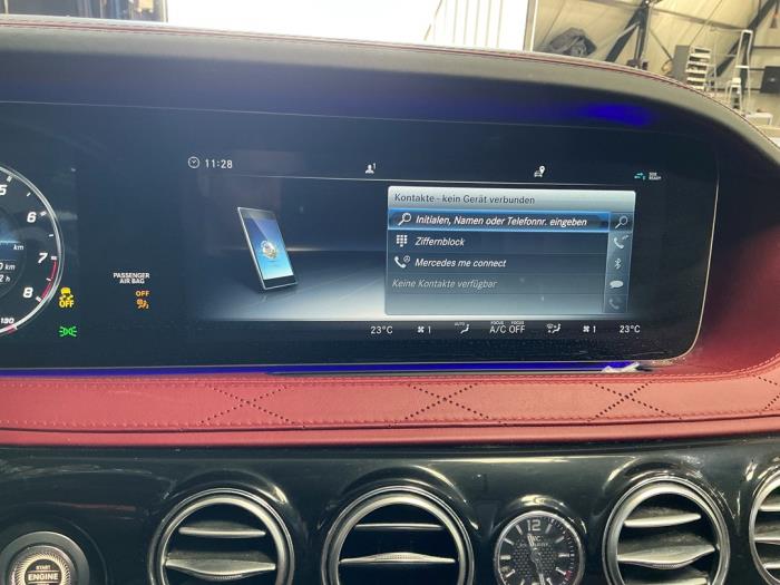 Mercedes S AMG 4.0 S-63 L AMG V8 Turbo 4-Matic+ Sloopvoertuig (2018, Wit)