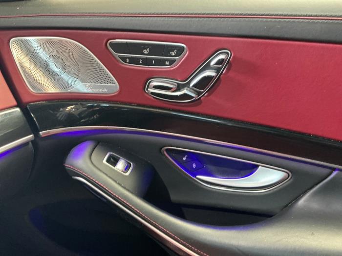 Mercedes S AMG 4.0 S-63 L AMG V8 Turbo 4-Matic+ Sloopvoertuig (2018, Wit)