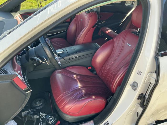 Mercedes S AMG 4.0 S-63 L AMG V8 Turbo 4-Matic+ Sloopvoertuig (2018, Wit)