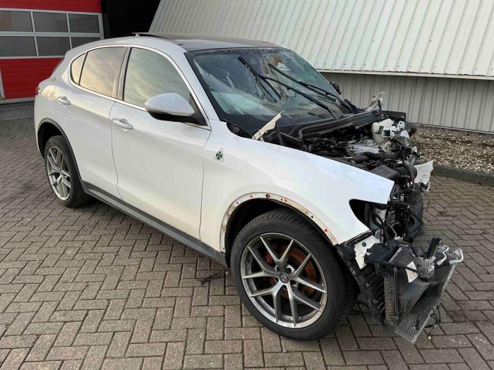 Alfa Romeo Stelvio 2.0 T 16V Q4 Sloopvoertuig (2018, Wit)
