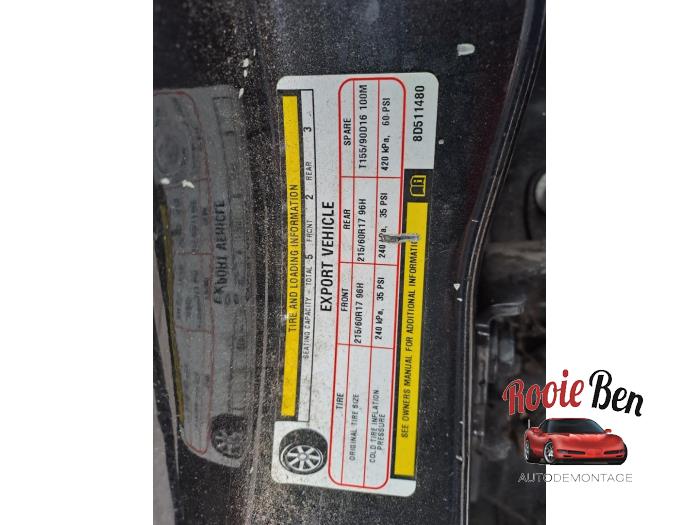 Dodge Caliber 2.0 16V Schadevoertuig (2007, Zwart)