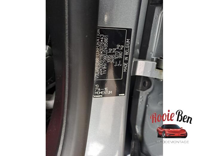 Volvo V40 2.0 D3 16V Sloopvoertuig (2018, Grijs)