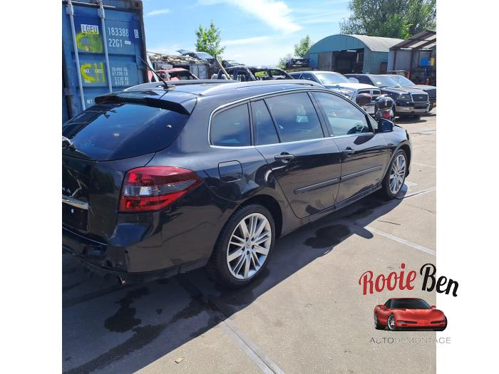 Renault Laguna III Estate 2.0 Turbo 16V GT Schadevoertuig (2010, Zwart)