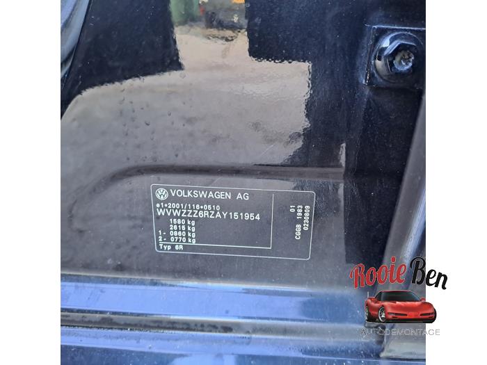 Volkswagen Polo V 1.4 16V Sloopvoertuig (2010, Zwart)