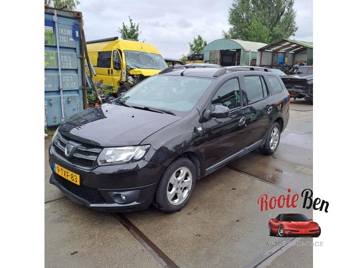 Dacia Logan MCV II/III/Sandero Wagon 0.9 TCE 12V Schadevoertuig (2014, Zwart)