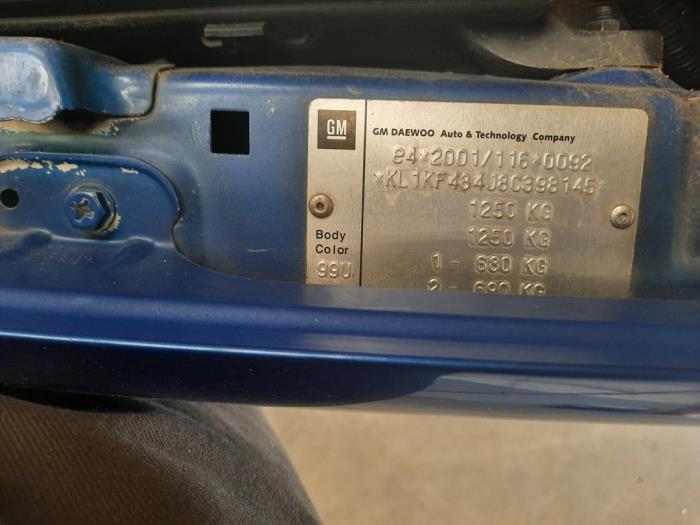 Chevrolet Matiz Sloopvoertuig (2007, Blauw)