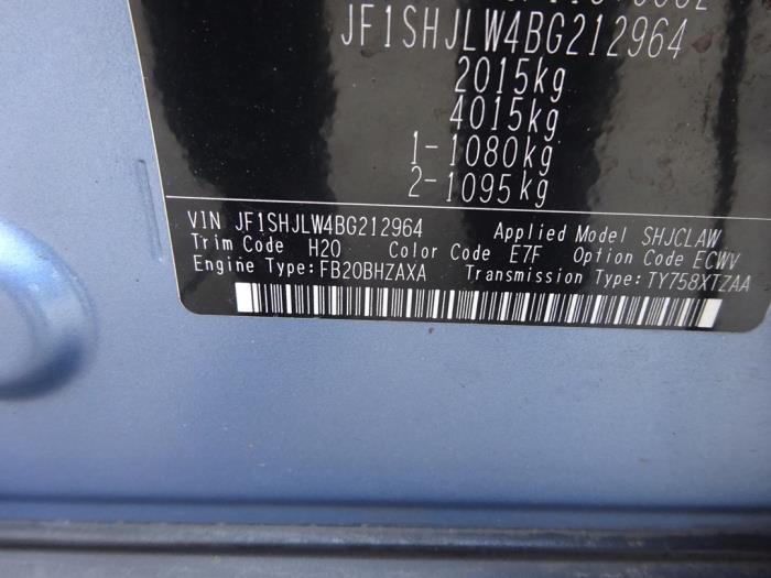 Subaru Forester 2.0 16V Sloopvoertuig (2011, Blauw)