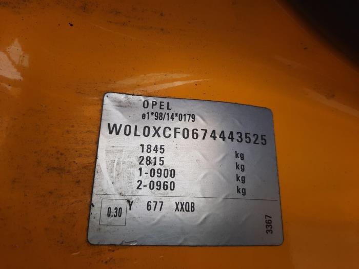 Opel Combo Tour 1.3 CDTI 16V Sloopvoertuig (2007, Geel)