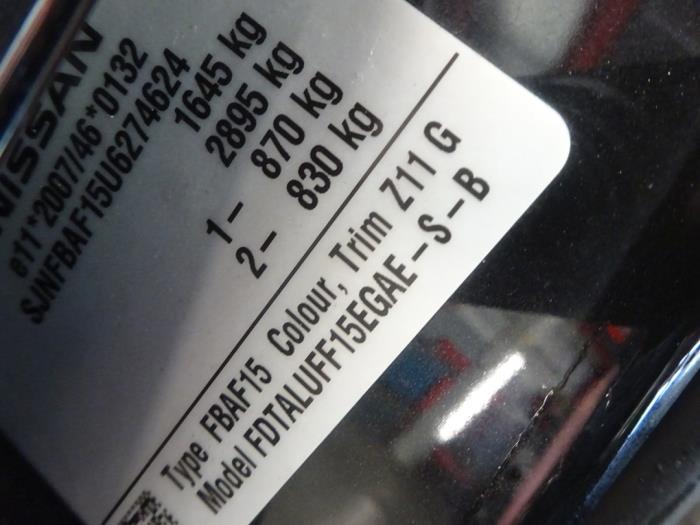 Nissan Juke 1.6 16V Sloopvoertuig (2013, Zwart)