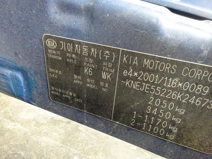 Kia Sportage 2.0 CVVT 16V 4x2 Sloopvoertuig (2006, Blauw)