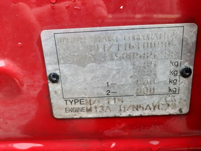 Suzuki Swift 1.3 VVT 16V Sloopvoertuig (2008, Rood)