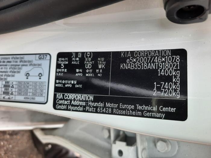 Kia Picanto 1.0 DPi 12V Sloopvoertuig (2022, Wit)