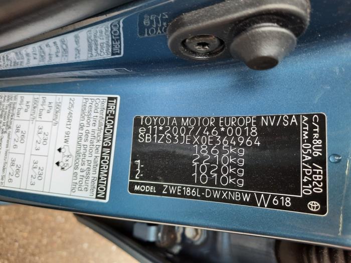 Toyota Auris Touring Sports 1.8 16V Hybrid Sloopvoertuig (2017, Blauw)