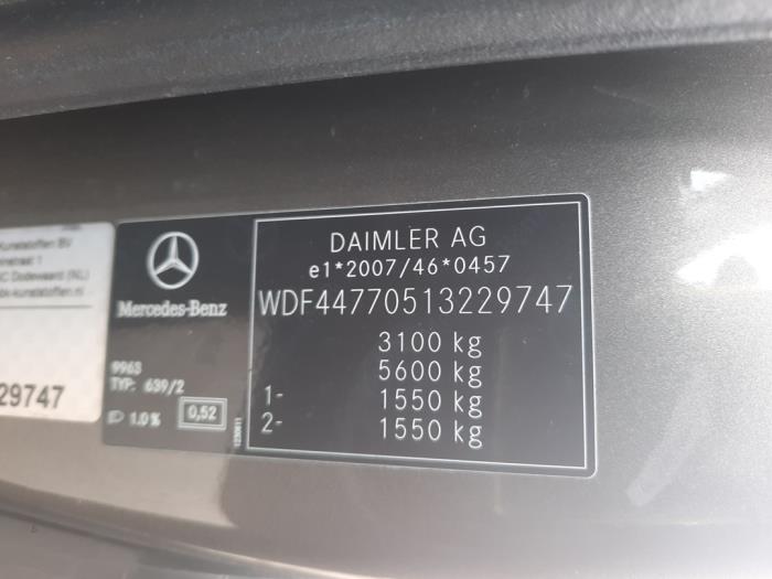 Mercedes Vito 2.2 119 CDI 16V BlueTEC Sloopvoertuig (2016, Bruin)