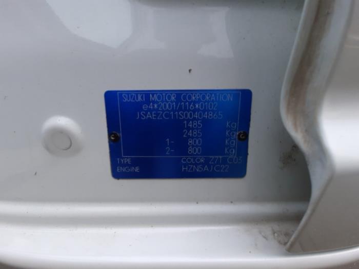 Suzuki Swift 1.3 VVT 16V Sloopvoertuig (2007, Wit)