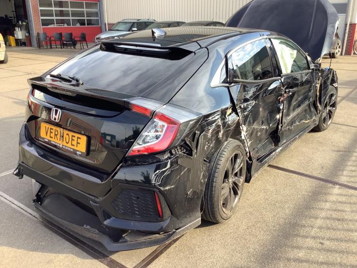 Honda Civic 1.0i VTEC Turbo 12V Sloopvoertuig (2018, Zwart)