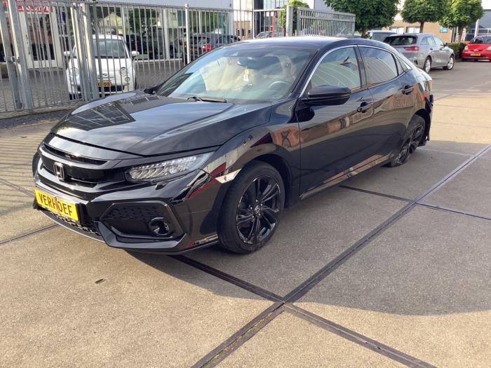 Honda Civic 1.0i VTEC Turbo 12V Sloopvoertuig (2018, Zwart)