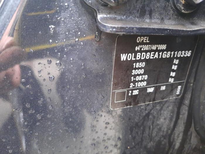 Opel Astra K Sports Tourer 1.0 Turbo 12V Sloopvoertuig (2017, Zwart)