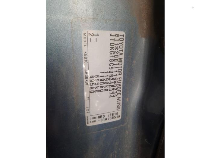 Toyota Aygo 1.0 12V VVT-i Sloopvoertuig (2009, Blauw)