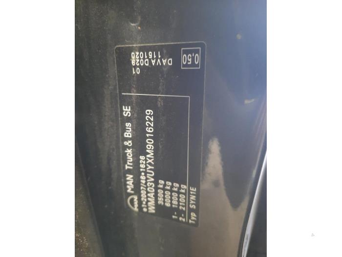 MAN TGE 2.0 TDI Sloopvoertuig (2021, Grijs)