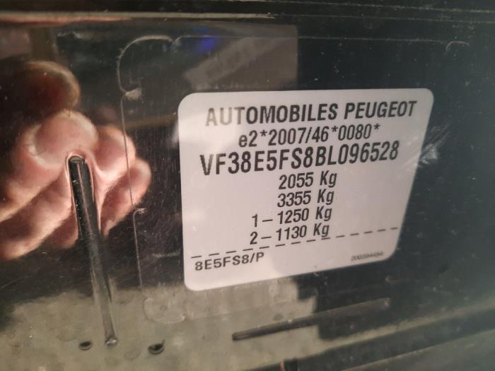 Peugeot 508 SW 1.6 VTI 16V Sloopvoertuig (2012, Zwart)