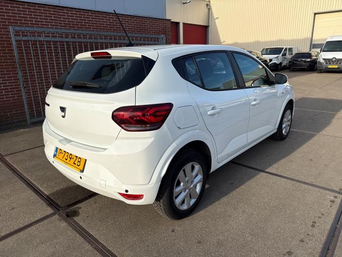 Dacia Sandero III 1.0 TCe 90 12V Schadevoertuig (2022, Wit)