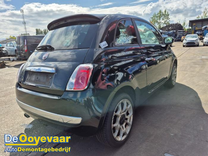 Fiat 500 1.4 16V Sloopvoertuig (2007, Zwart)