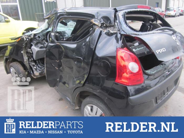 Nissan Pixo 1.0 12V Sloopvoertuig (2011, Zwart, Champagne)