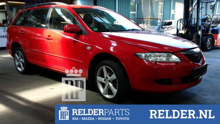 Mazda 6 Sportbreak 2.3i 16V X-Drive Sloopvoertuig (2003, Rood)