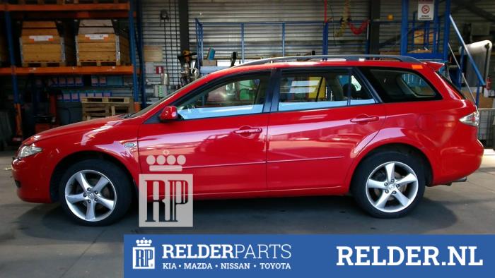 Mazda 6 Sportbreak 2.3i 16V X-Drive Sloopvoertuig (2003, Rood)