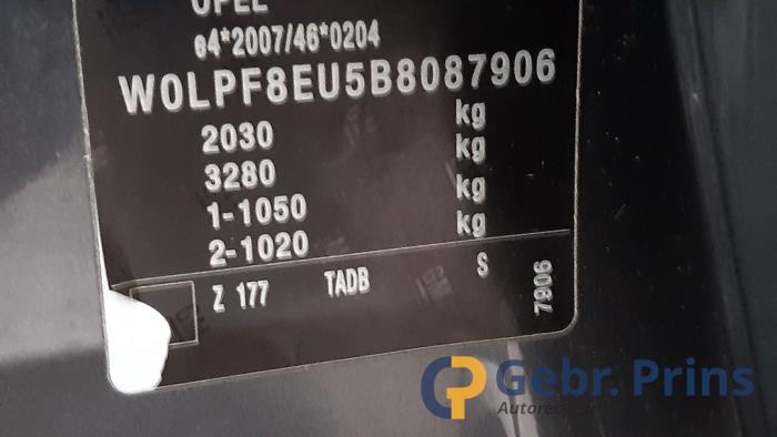 Opel Astra J Sports Tourer 1.4 Turbo 16V Sloopvoertuig (2011, Grijs)