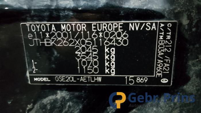Lexus IS 250 2.5 V6 24V Sloopvoertuig (2011, Zwart)