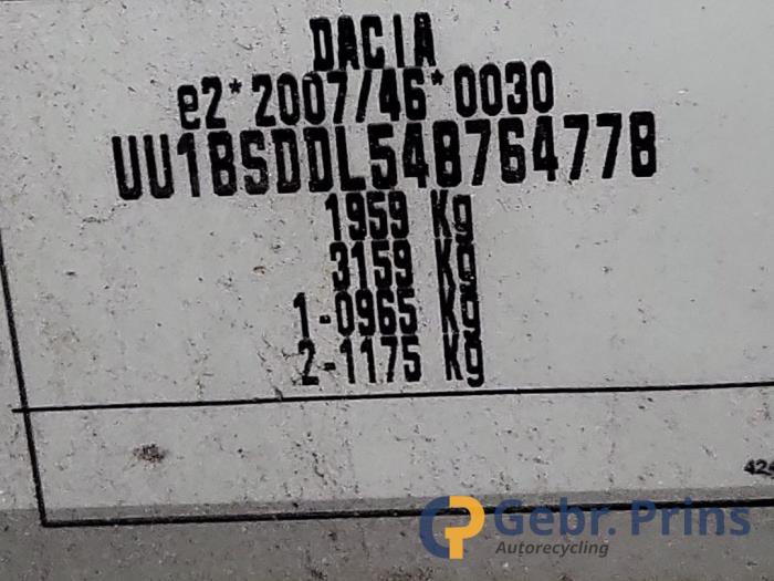 Dacia Dokker 1.5 dCi 90 Sloopvoertuig (2014, Licht, Zilvergrijs)