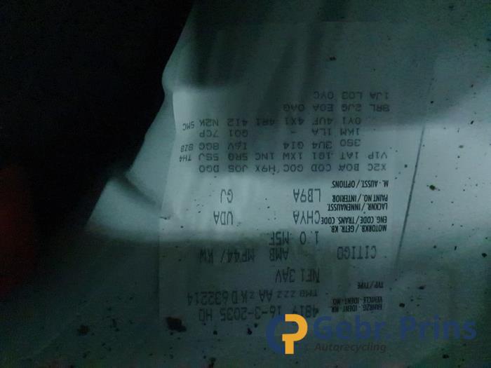 Skoda Citigo 1.0 12V Sloopvoertuig (2019, Wit)