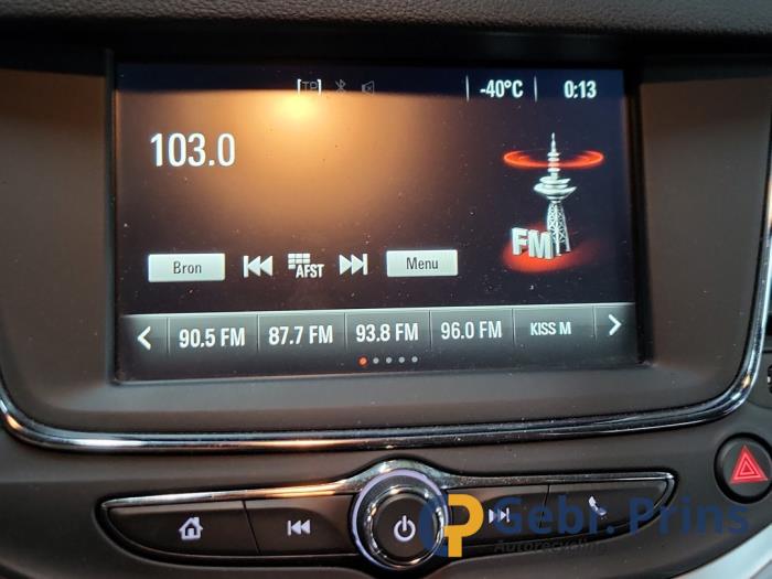 Opel Astra K 1.0 Turbo 12V Sloopvoertuig (2016, Wit)