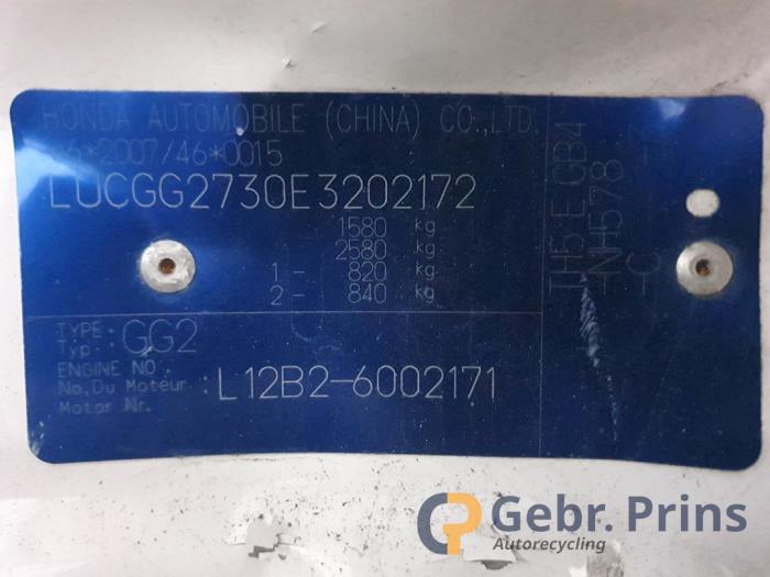 Honda Jazz 1.2 VTEC 16V Sloopvoertuig (2014, Wit)