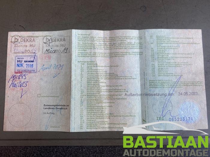 Opel Astra G 1.6 Sloopvoertuig (1999, Groen)