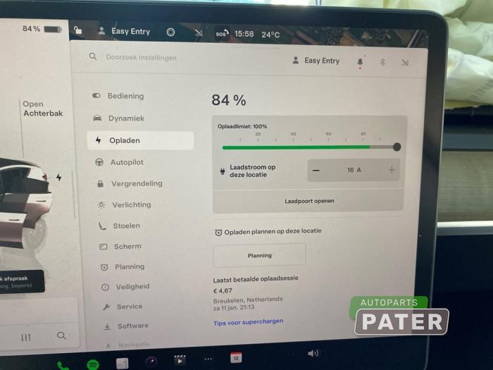 Tesla Model Y RWD Sloopvoertuig (2022, Wit)