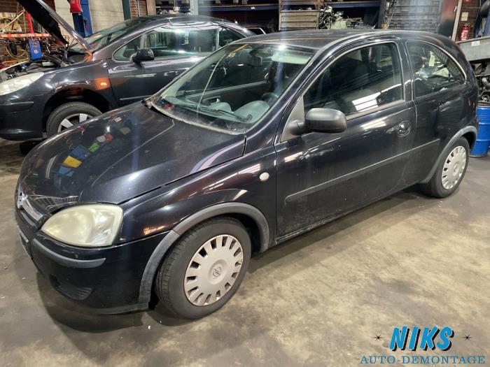 Opel Corsa C 1.2 16V Sloopvoertuig (2004, Zwart)